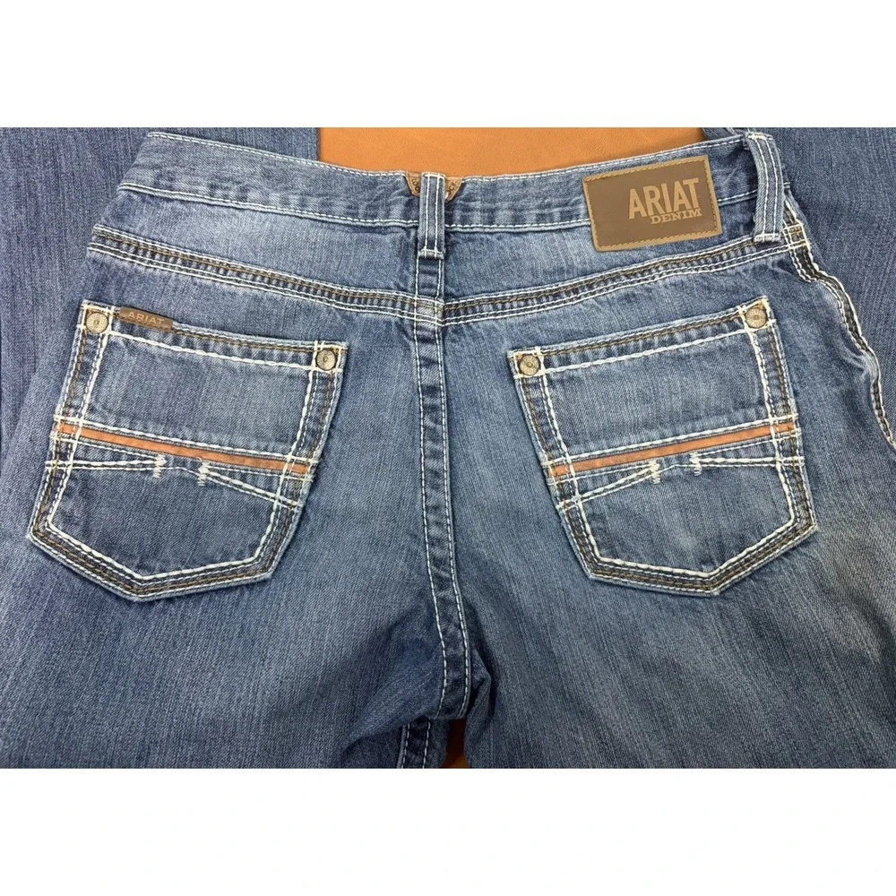 Ariat Mens M4 Low Rise Coltrane Boot Cut Jean 32x34 Blue Western Rodeo